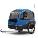 2in1 Hundeanhänger Fahrradanhänger Anhänger Fahrrad Hundefahrradanhänger Grau