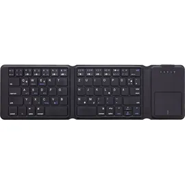 InLine Faltbare Bluetooth Tastatur mit Touchpad DE