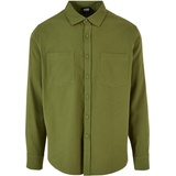 URBAN CLASSICS Flanell Shirt Hemd new olive, M
