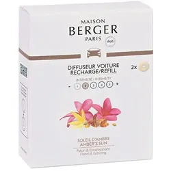 Sonniger Amber Set 2 Stück Nachfüller Autoduft