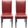 Mendler Esszimmerstuhl Littau Leder rot 2er Set