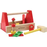 Vedes SpielMaus Holz Werkzeugkasten, 10-teilig