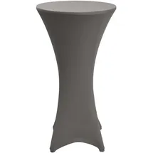 Beautissu Stehtischhusse Stella Anthrazit Ø80-85cm