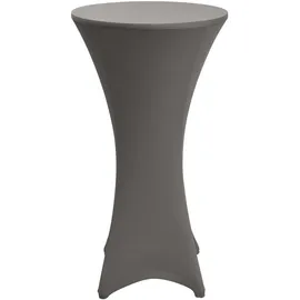 Beautissu Stehtischhusse Stella Anthrazit Ø80-85cm