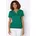 Print-Shirt CASUAL LOOKS Damen 36 grün grün weiß bedruckt 50 Baumwolle 50 Modal bedruckt gemustert mehrfarbig Rundhals Shirts
