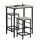 SoBuy Bartisch Set 3-teilig 75 x 120 x 75 cm Grau/Schwarz