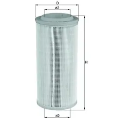 MAHLE Luftfilter  118,0mm für VW CUPRA AUDI 8Z0129607C 8Z0129620 LX 1595