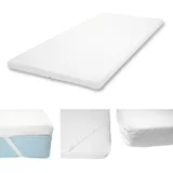 Mendler HWC-E63 Kaltschaum-Matratzentopper 90 x 200 cm Weiß