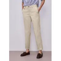 STREET ONE STREET ONE, Damen, Gr. 38, Länge 28, cobble stone, Web, 97% Baumwolle, 3% Elasthan. unifarben, comfort fit normal, Hosen Chinohose, soft