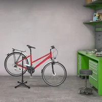 Relaxdays Fahrradständer, verstellbarer Hinterradständer, Rahmen bis 27,5", bis 30