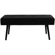 House Nordic Sitzbank Skiby Schwarz 100 x 44 x 35 cm