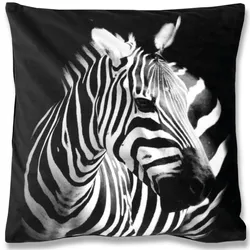 Bestlivings Kissenhülle Fotodruck 40x40 Zebra ohne Füllung