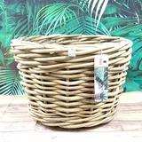 Van der Leeden DRYPOT® Rattan Pflanzkübel Grau Ø 59 cm - Sylter Körbe