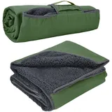 Kato Tirrinia Camping Decke wasserdicht, wasserdichte Picknickdecke Sherpa Outdoor Decke Sanddichte Warm Thermodecke Reisedecke, für Camping Strand Reise Auto Hunde, 150 x 200 cm