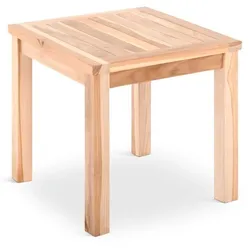 Garten Beistelltisch Teakholz 50 x 50 cm, Teakholz-Tisch, langlebig, massiv & robust, Raburg