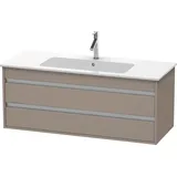 Duravit Waschtischunterschrank wandhängend „Ketho“ 120 × 48 × 47,5 cm in Basalt Matt