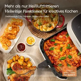 COSORI Turboblaze Heißluftfritteuse Airfryer XXL 6L weiß