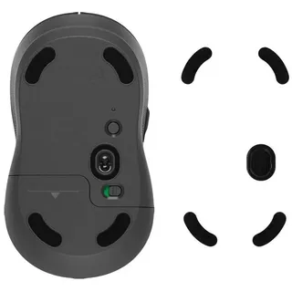 kwmobile Mouse Feet Sticker kompatibel mit Logitech M650 Wireless Ersatz Glider - Mausfüße passgenau - Maus Glides in Schwarz