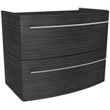 Camargue Swing Waschtischunterschrank  (80 x 45,6 x 63 cm, Dark Oak, Matt)