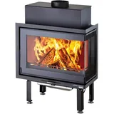 HAAS+SOHN Kamineinsatz HS CORNER 1 rechts perl-schwarz 7 kW