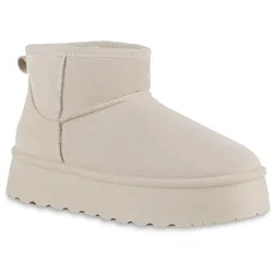 Damen Winter Boots in Beige