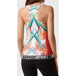Plein Sport Tanktop Jade/Orange/Schwarz/Weiß S
