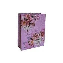 Geschenktragetasche Blume rosa 41431 33x26x11cm