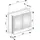 Keuco Royal Lumos Wandeinbau 80 cm silber eloxiert offenes Fach