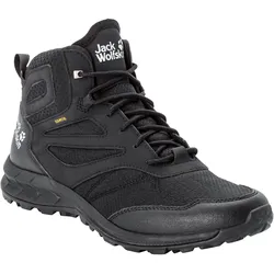 Jack Wolfskin Wanderschuhe Woodland Texapore Mid (Tagestouren, wasserdicht) schwarz Herren