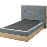 ed exciting design Boxspringbett »Bellevue«, inkl. Bettkasten, wahlweise mit Matratze und Topper, blau