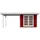 Weka Designhaus 126 B 5,90 x 3,00 m rot