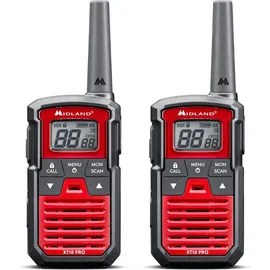 Midland XT10 Pro Paar Rot C1459 PMR-Funkgerät 2er Set