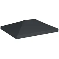 vidaXL Pavillondach 310 g/m2 4 x 3 m Grau