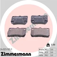 ZIMMERMANN Bremsbelagsatz, Scheibenbremse 24323.155.1