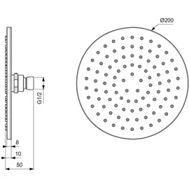 Ideal Standard Idealrain Kopfbrause d:200mm Chrom (BD023AA)