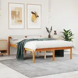 Seniorenbett Wachsbraun 120x190 Cm Massivholz Kiefer