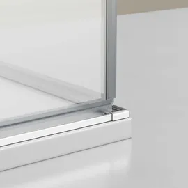 Bernstein Eckdusche mit Drehtür Eckeinstieg Dusche EX809 - Nano ESG-Sicherheitsglas - 90 x 90 x 195 cm