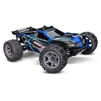 TRAXXAS RC-Auto Rustler 4WD 3CH RTR blau (67164-4-BLUE)