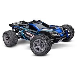 TRAXXAS RC-Auto Rustler 4WD 3CH RTR blau (67164-4-BLUE)