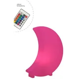 8 seasons DESIGN LED Dekoleuchte Shining Moon 40 cm Kunststoff 10 x 29 x 41 cm inkl. Leuchtmittel weiß