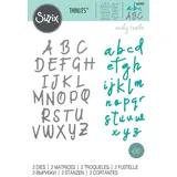 Sizzix Thinlits Schablone Set 2 Stück Alphabet