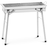 Royal Catering Holzkohlegrill mit 2 Rosten - 41 x 25 / 31 x 25 cm Edelstahl / verzinkter Stahl - Royal Catering