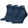 Puma Cushioned Quarter Socken 3er Pack Blau 43-46