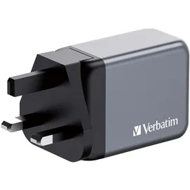 Verbatim GNC-65 GaN 65W 2xUSB-C PD, 1xUSB-A QC 3.0 32201