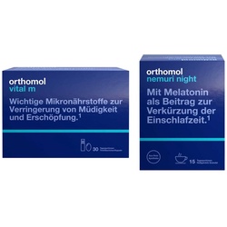 Orthomol Vital m Trinkfl.+ Orthomol Nemuri night Heißgetränk