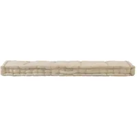VidaXL Palettenkissen Baumwolle 120×40×7 cm Beige