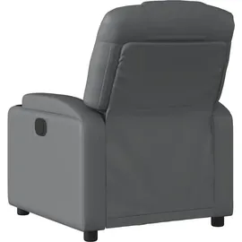 vidaXL Relaxsessel Grau Kunstleder 50 x 97 x 50 cm Grau mit Liegeposition