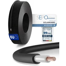 sepo-leitungen H1Z2Z2-K Solarkabel 6 mm2 15 m