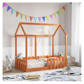vidaXL Hausbett Wachsbraun 70 x 140 cm Kiefer braun