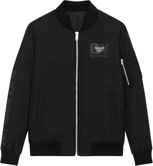Black Wings Classic Bomberjacke Schwarz